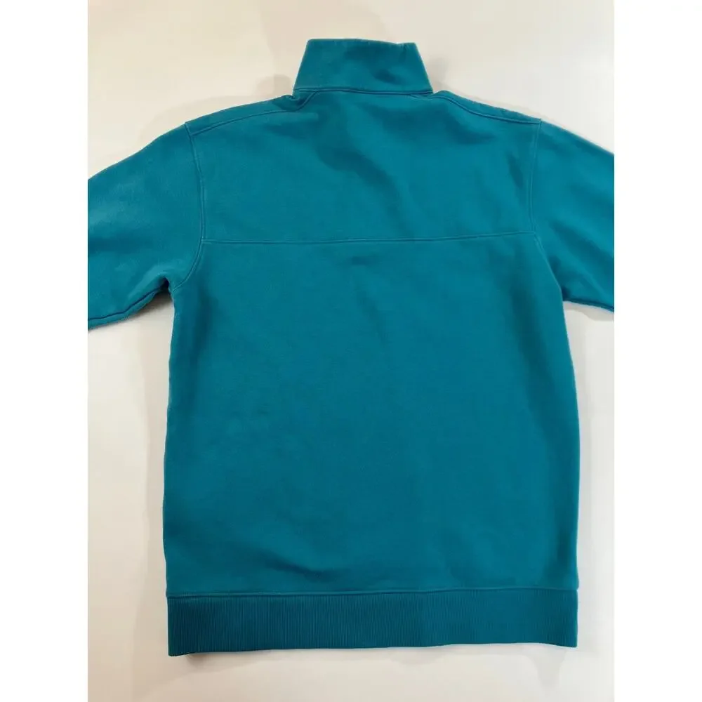 Columbia Men’s M Teal Quarter Zip Pullover Sweatshirt Embroidered Logo